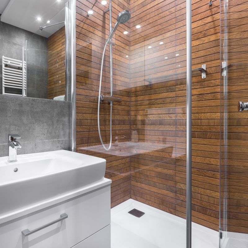 Glass Panel Shower